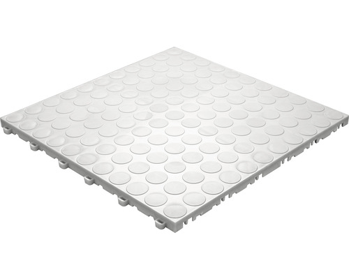 Plastová dlaždice s nopkovou strukturou pro podlahové krytiny