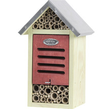 Hmyzí hotel ze dřeva s bambusovými trubkami a uzamykatelnými dveřmi