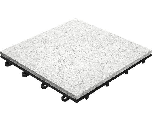 Čtvercová terasová dlaždice z kamene s plastovou spodní konstrukcí