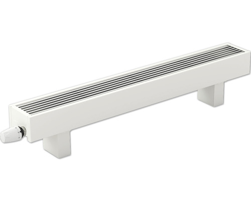Konvektor stojící KORALINE Optimal LKO V 190 x D 800 x H 180 mm bílý s patkami Podlahový topný konvektor s termostatem