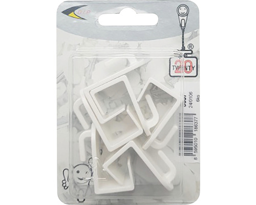 Plastové rohové spojky v balení po 6 kusech