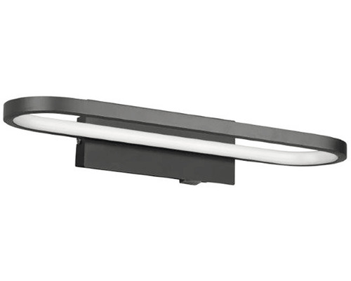 LED světlo nad zrcadlo TRIO 283770132 GIANNI IP44 17 W 1700 lm 3000 K černé Oválné nástěnné svítidlo