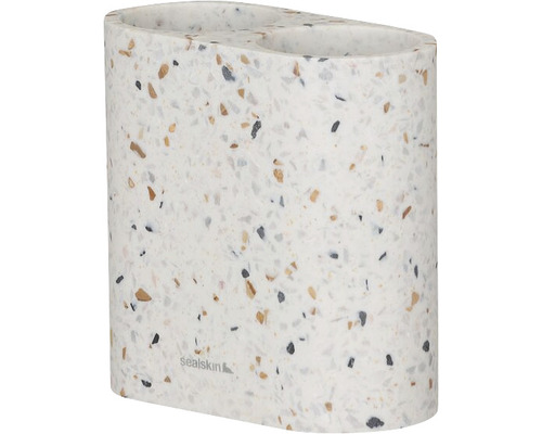 Teracotový kelímek na zubní kartáčky do koupelny