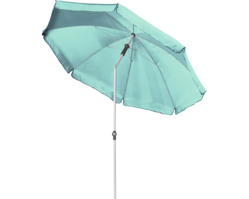 Otevřený zahradní slunečník s kovovým rámem