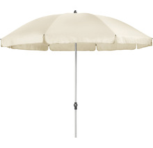 Otevřený slunečník s kovovým stojanem