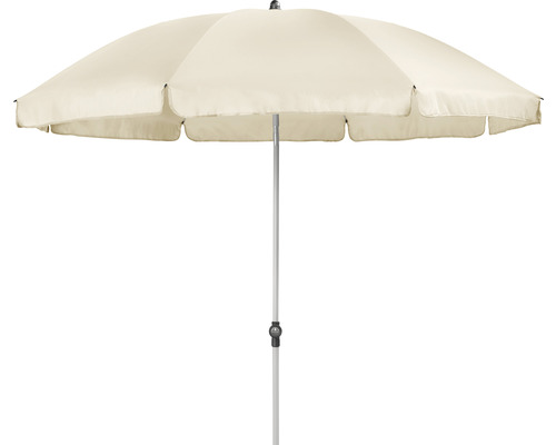 Otevřený slunečník s kovovým stojanem