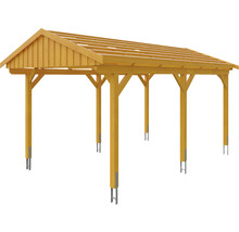 Přístřešek na auto SKAN HOLZ Fichtelberg 317 x 566 cm dub světlý