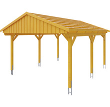 Přístřešek na auto SKAN HOLZ Fichtelberg 423 x 566 cm dub světlý