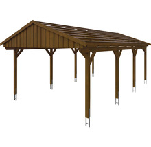 Přístřešek na auto SKAN HOLZ Fichtelberg 423 x 808 cm ořech