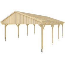 Přístřešek na auto SKAN HOLZ Fichtelberg 618 x 808 cm přírodní