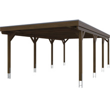 Přístřešek na auto SKAN HOLZ Grunewald 427 x 796 cm ořech vč. EPDM fólie