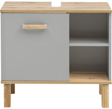 Skříňka pod umyvadlo s jedněmi dvířky a otevřenou přihrádkou