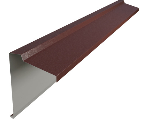 Hřebenáč pultový Click Precit Roof 2000x120x0,5 mm Okrajový úhelník střechy z kovu