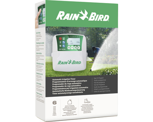 Automatický zavlažovací časovač Rain Bird ESP-RZXe, vhodný pro vnitřní montáž, až pro šest zón