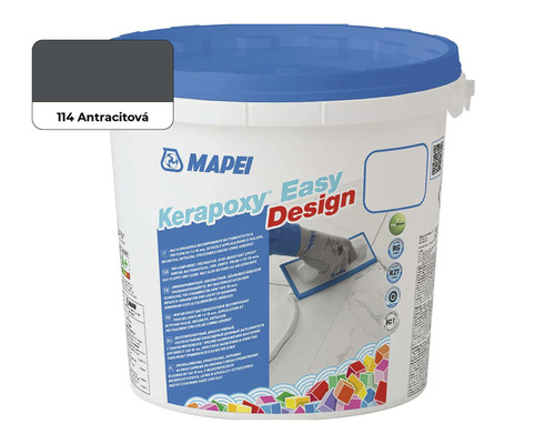 Spárovací hmota Mapei Kerapoxy Easy Design 114 antracit 3 kg-0