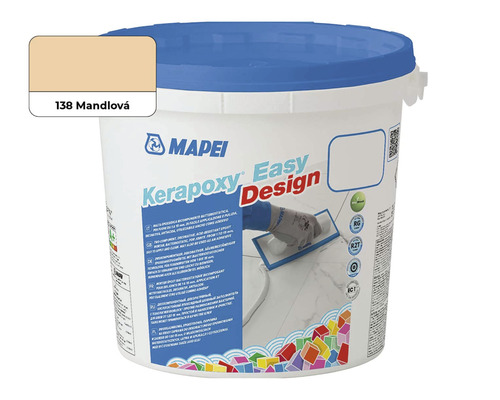 Spárovací hmota Mapei Kerapoxy Easy Design 138 mandlová 3 kg Kbelík Kerapoxy Easy Design od společnosti Mapei