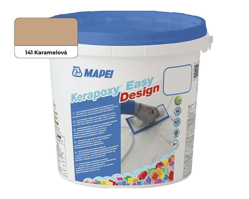 Spárovací hmota Mapei Kerapoxy Easy Design 141 karamelová 3 kg Kbelík Kerapoxy Easy Design od Mapei s odstínem 141 karamelová