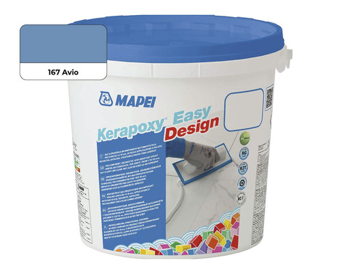 Spárovací hmota Mapei Kerapoxy Easy Design 167 avio 3 kg Kbelík na maltu Mapei Kerapoxy Easy Design