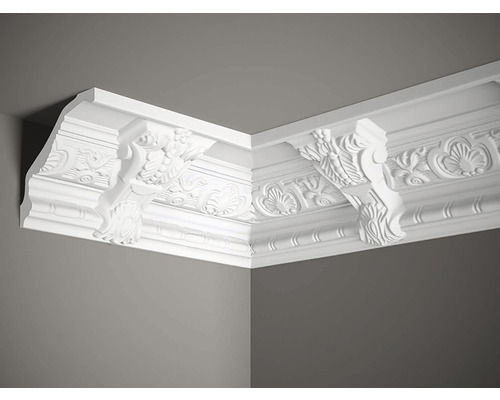 Stropní lišta MDA138 Profoam bílá, Mardom 240 x 13,3 x 16 cm