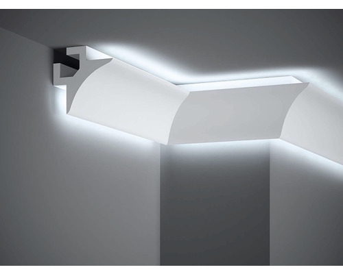 Stropní lišta pro LED osvětlení QL002 Polyforce bílá, Mardom 200 x 8,5 x 8,5 cm