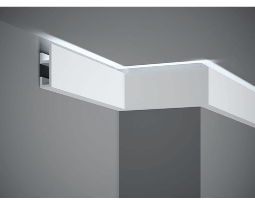 Lišta na zeď pro LED osvětlení QL019 Polyforce bílá, Mardom 200 x 8 x 2,5 cm