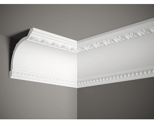 Stropní lišta MDA040F Flexible Profoam bílá, Mardom 235 x 11 x 13,5 cm