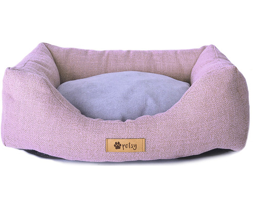 Pelíšek pro psa CONNIE 55 cm růžovo-šedý