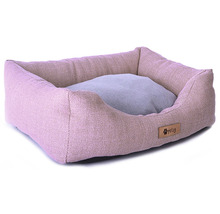Pelíšek pro psa CONNIE 65 cm růžovo-šedý