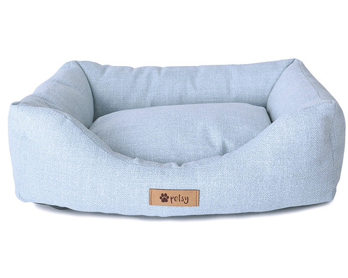 Pelíšek pro psy se zvýšeným okrajem a vyjímatelným polštářem