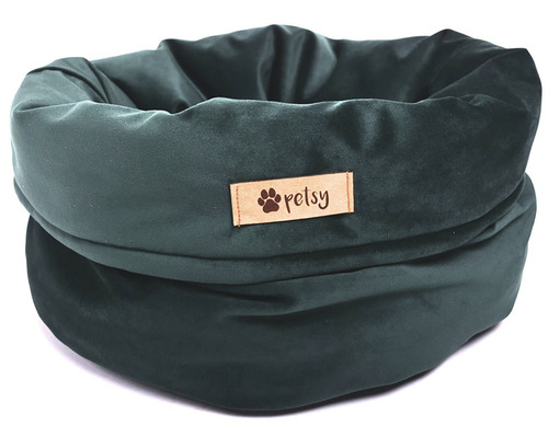 Látková psí postel s logem Petsy