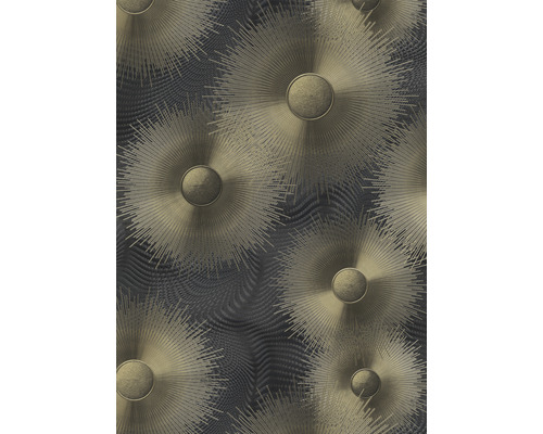 Vliesová tapeta 10191-15 Elle Decoration 2 grafická černá 0,53 x 10,05 m Tapeta s abstraktním paprskovitým vzorem