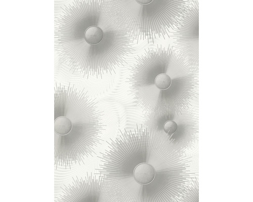 Vliesová tapeta 10191-31 Elle Decoration 2 grafická šedá 0,53 x 10,05 m Tapeta s abstraktním radiálním vzorem