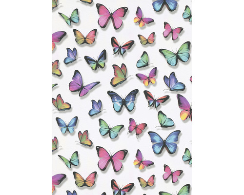 Papírová tapeta barevní motýli 0,53x10,05 m