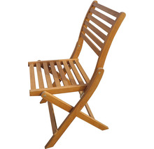 Skládací dřevěná židle pro venkovní použití