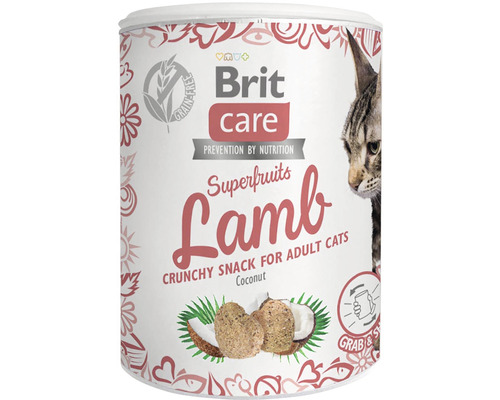 Pamlsky pro kočky Brit Care Superfruits Lamb 100 g
