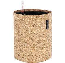 Květináč z korku se zavlažovacím systémem a indikátorem hladiny