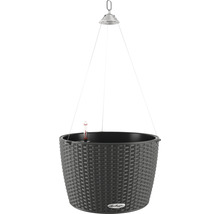 Závěsný květináč se zavlažovacím systémem a ukazatelem hladiny vody