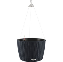 Závěsný květináč se zavlažovacím systémem a ukazatelem hladiny vody