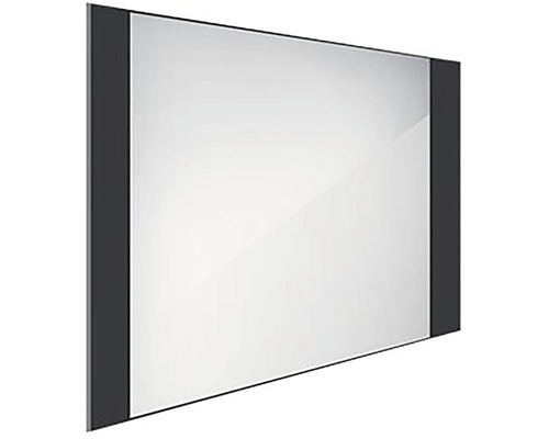 LED zrcadlo do koupelny s osvětlením Nimco černé 80 x 60 cm ZPC 41003-90