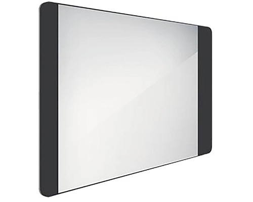 LED zrcadlo do koupelny s osvětlením Nimco černé 80 x 60 cm ZPC 42003-90