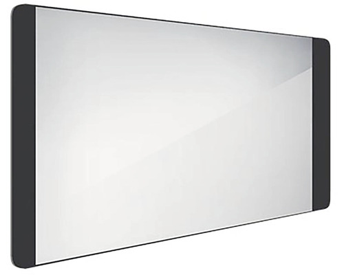 LED zrcadlo do koupelny s osvětlením Nimco černé 120 x 65 cm ZPC 42006-90