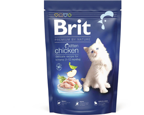 Granule pro koťata Brit Premium by Nature Cat Kitten Chicken 1,5 kg kuřecí