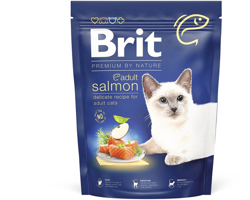 Granule pro kočky Brit Premium by Nature Cat Adult Salmon 300 g s lososem