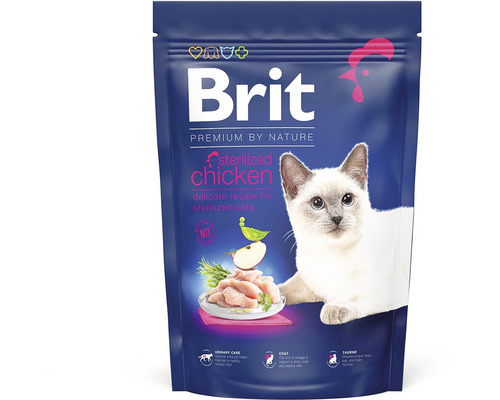 Granule pro kočky Brit Premium by Nature Cat Sterilized Chicken 1,5 kg