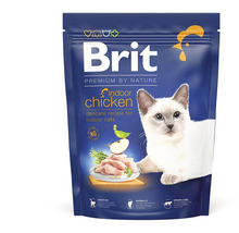 Brit Premium suché krmivo pro kočky s kuřecím masem pro kočky žijící v bytě v balení