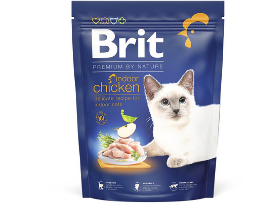 Granule pro kočky Brit Premium by Nature Cat Indoor Chicken 300 g