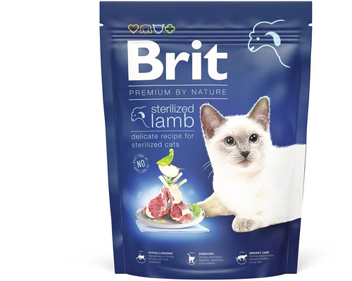 Granule pro kočky Brit Premium by Nature Cat Sterilized Lamb 300 g jehněčí