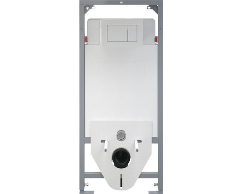 Předstěnový instalační prvek pro závěsné WC s ovládacím tlačítkem