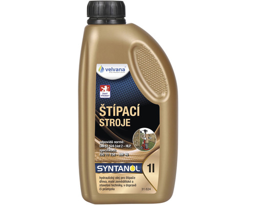 Hydraulický olej Velvana Syntanol pro štípače dřeva 1 l Hydraulický olej Velvana Syntanol pro štípače dřeva 1 l