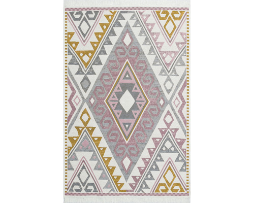 Kusový oboustranný koberec Arya 08 pink/yellow 120 x 180 cm